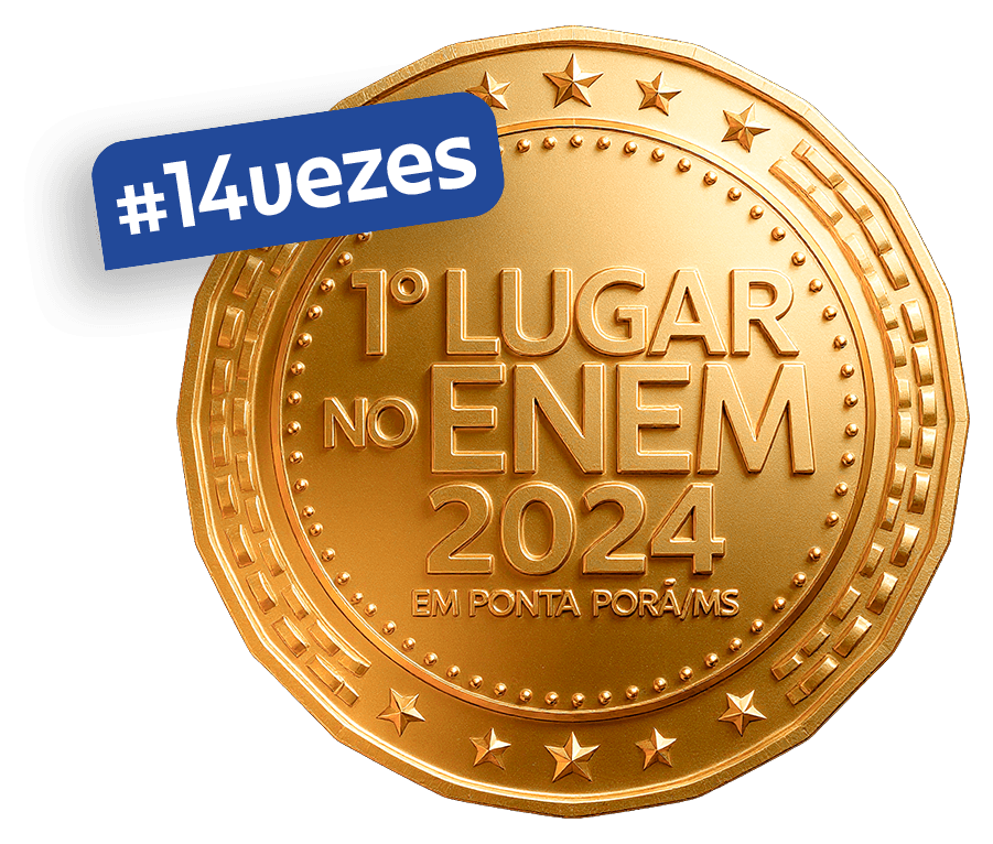 Selo 14 vezes 1º lugar no ENEM